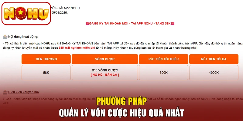 Phương pháp quản lý vốn cược hiệu quả nhất