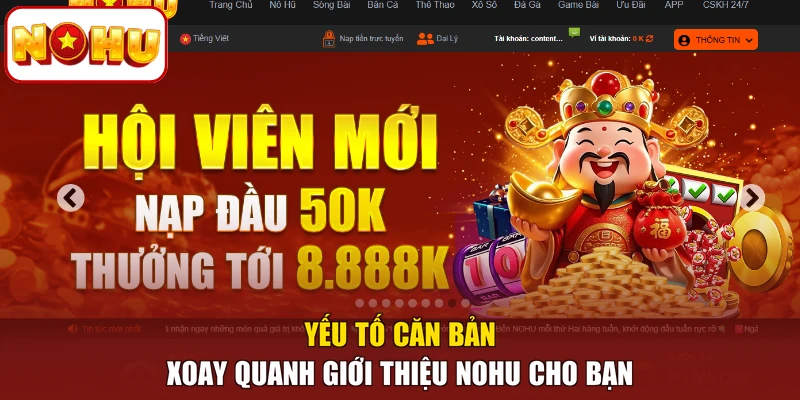 Yếu tố căn bản xoay quanh giới thiệu NOHU cho bạn